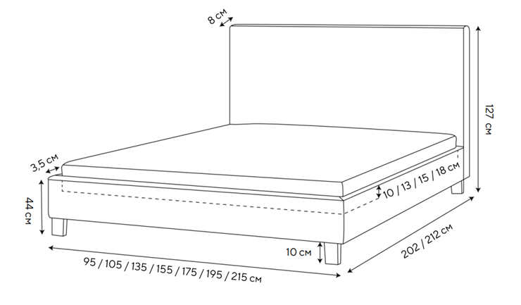 Кровать в спальню Routa 200х200, Велюр (Monopoly Мятный лёд (670)) в Уфе - изображение 1