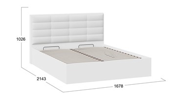 Кровать с подъемным механизмом Агата тип 1 (Белый) в Стерлитамаке - предосмотр 3