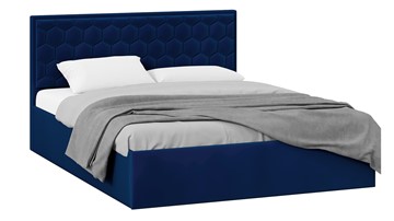 Кровать 2-спальная с подъемным механизмом Порто (Велюр Confetti Blue) без заглушины в Стерлитамаке