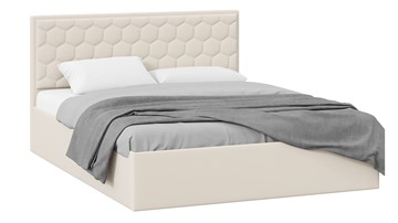 Кровать спальная с подъемным механизмом Порто (Велюр Confetti Cream) без заглушины в Стерлитамаке