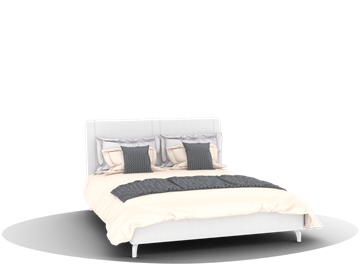 Двуспальная кровать Siena (КМ-01, 1600) под ПМ в Салавате