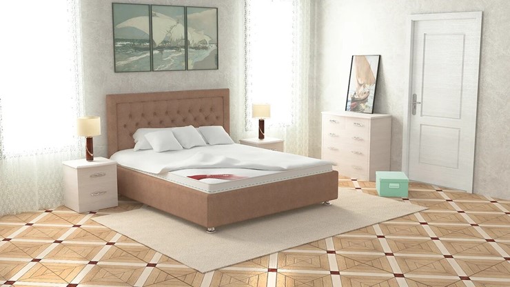 Кровать спальная Валенсия 160х200 (с основанием) в Уфе - изображение 3