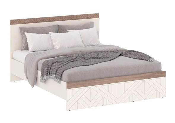 Кровать в спальню Вена 1600 (4-22903к.с.\яс.тем.МДФ) в Стерлитамаке - изображение