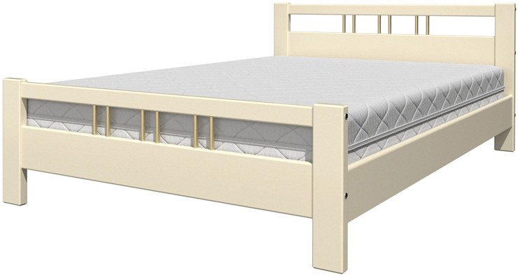 Двуспальная кровать Вероника-3 (Слоновая кость) 160х200 в Салавате - изображение 4
