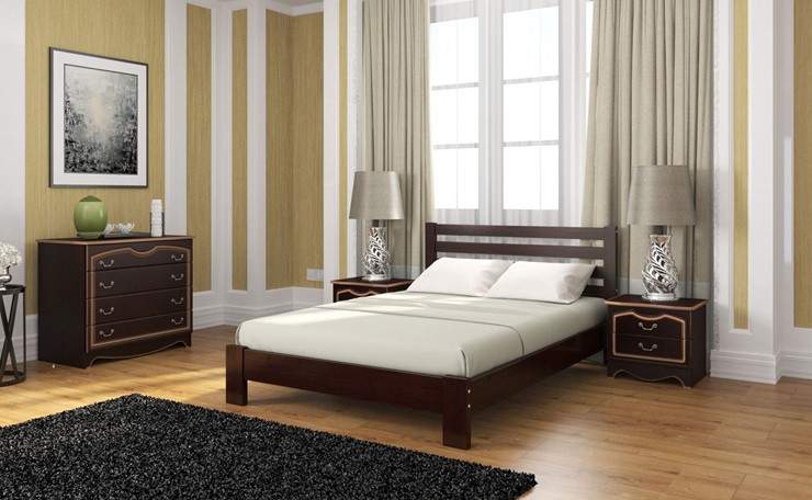 Кровать 2-спальная Вероника (Белый Античный) 160х200 в Салавате - изображение 4