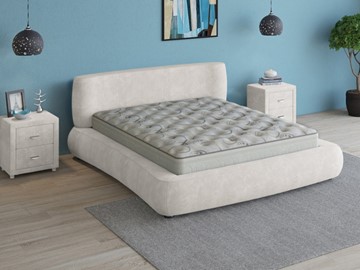 Спальная кровать Zephyr 160х200, (Велсофт Снежно-белый) в Стерлитамаке