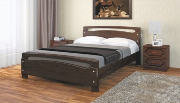 Спальная кровать Камелия-2 (Дуб Коньяк) 140х200 в Салавате