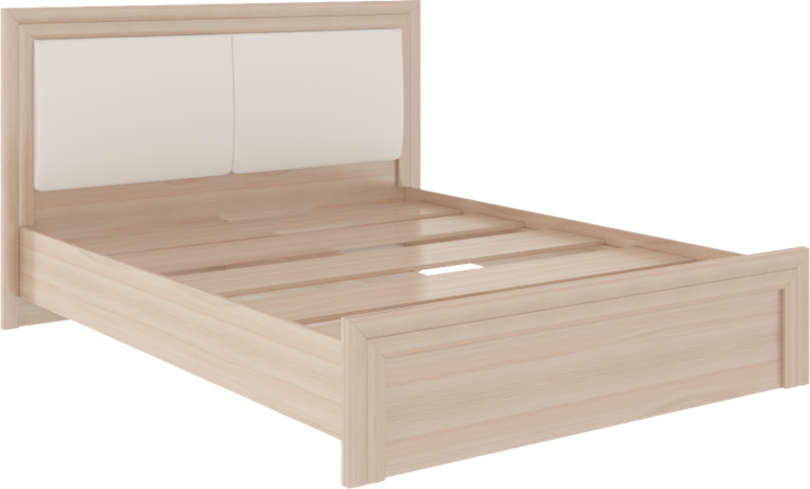 Двуспальная кровать Глэдис М31 (Шимо светлый/Белый текстурный) в Стерлитамаке - изображение 1