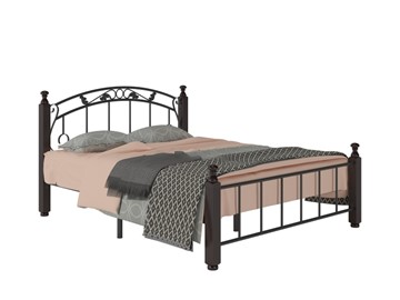Кровать 1,5-спальная Гарда 5, 140х200, черная в Стерлитамаке - предосмотр 1