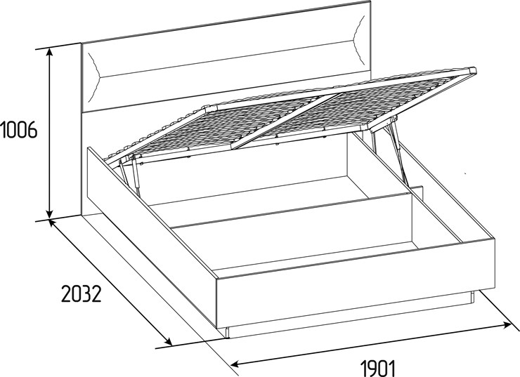 Кровать с механизмом 2-спальная Neo 306 Люкс (1800) в Стерлитамаке - изображение 4