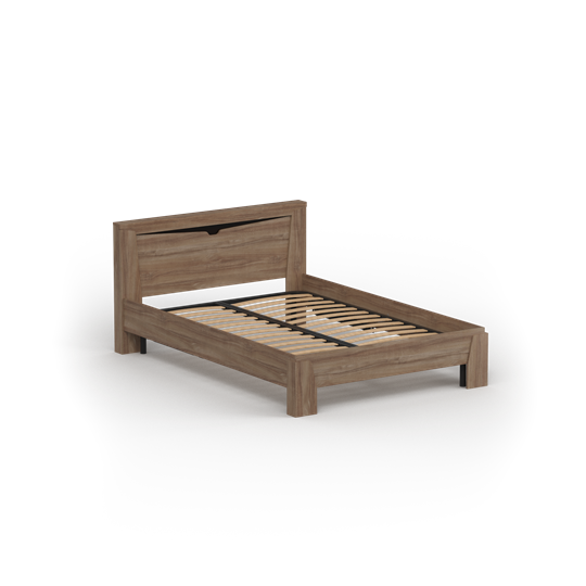 Кровать с основанием Соренто 1400, Дуб стирлинг в Стерлитамаке - изображение 1