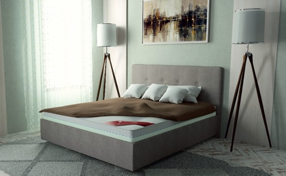 Кровать с подъемным механизмом Флоренция 140х200 (с коробом) в Уфе - изображение