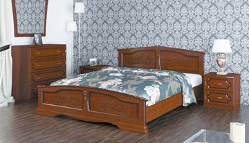 Спальная кровать Елена (Орех) 160х200 в Стерлитамаке