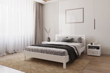 Спальная кровать Милена (Белый античный) 120х200 в Стерлитамаке - предосмотр 2