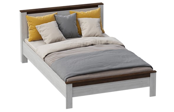 Кровать 1,5-спальная Даллас 140х200 с основанием, Дуб Винтерберг / Таксония в Стерлитамаке - изображение