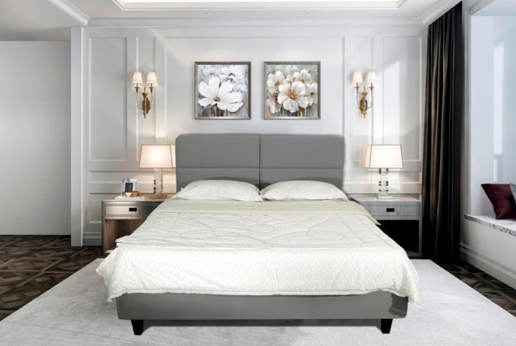 Кровать 2-спальная без механизма с высокими ножками Орландо 1850х2100 мм в Стерлитамаке - изображение 5