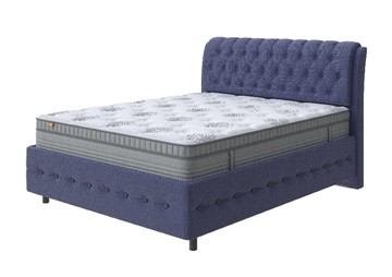 2-спальная кровать Como (Veda) 4 Grand 180х200, Рогожка (Firmino Полуночный синий) в Стерлитамаке