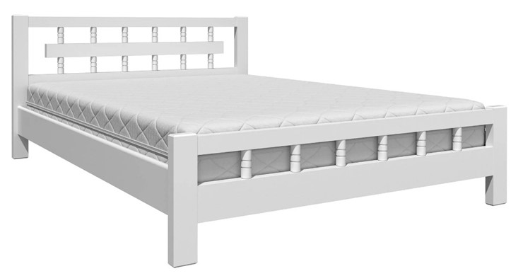 Кровать Натали-5 (Белый Античный) 140х200 в Стерлитамаке - изображение 1