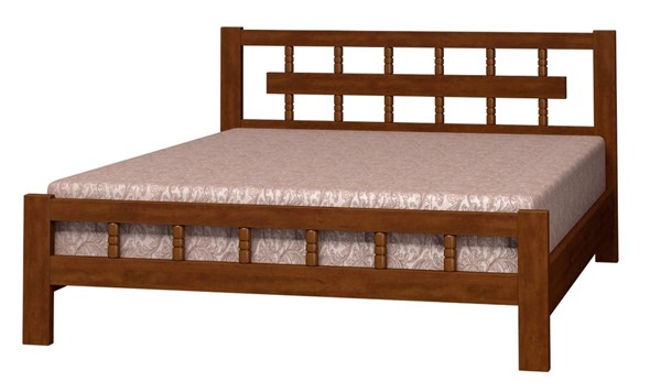 Кровать спальная Натали-5 (Орех) 160х200 в Стерлитамаке - изображение
