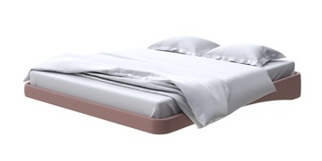 Парящая кровать 160х200, Экокожа (Молочный шоколад) в Стерлитамаке