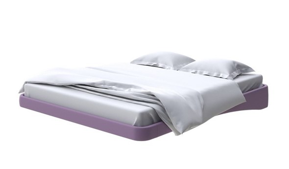 Парящая кровать 160х200, Экокожа (Слива) в Стерлитамаке - изображение