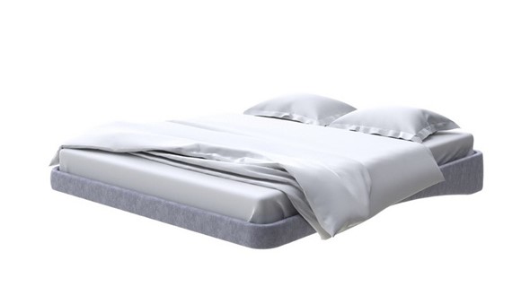 Парящая кровать 160х200, Флок (Бентлей Серый космос) в Стерлитамаке - изображение