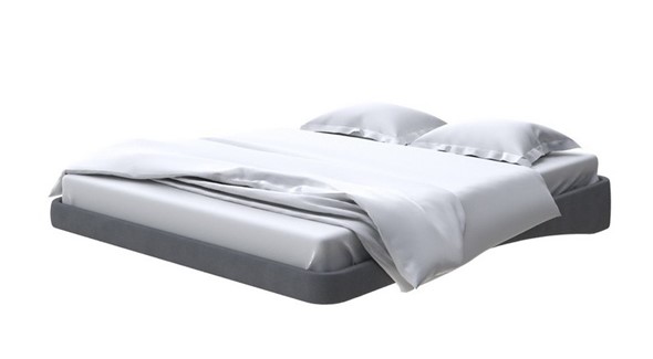 Парящая кровать 160х200, Рогожка (Тетра Графит) в Стерлитамаке - изображение