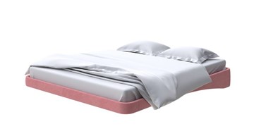 Парящая кровать 2-спальная 180х200, Велюр (Ultra Ягодный сорбет) в Стерлитамаке