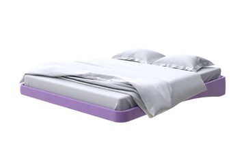 Парящая кровать 2-спальная 200х200, Велюр (Forest 741 Светло-фиолетовый) в Стерлитамаке