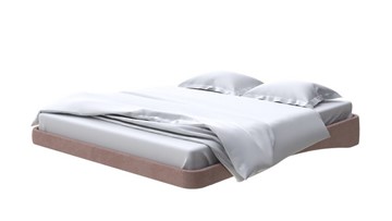 Парящая кровать 200х200, Велюр (Ultra Горячий шоколад) в Стерлитамаке