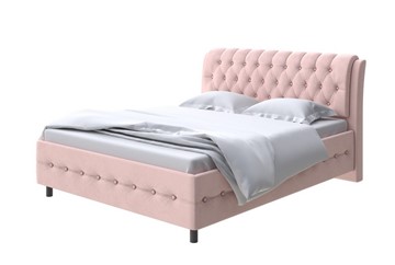 Кровать Como (Veda) 4 140х200, Велюр (Ultra Розовый мусс) в Стерлитамаке