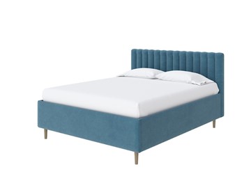 Кровать с бельевым ящиком Madison Lite 160x200, Микрофибра (Diva Синий) в Стерлитамаке