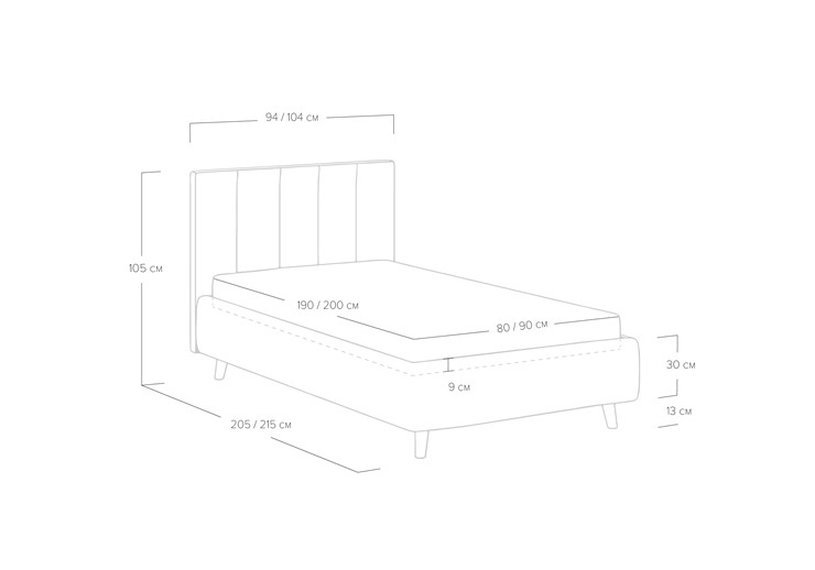 Кровать с механизмом односпальная Alma 90х200 в Стерлитамаке - изображение 4