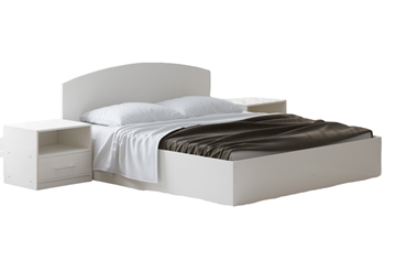 Кровать с механизмом 1,5-спальная Этюд 120x200, Белый в Стерлитамаке