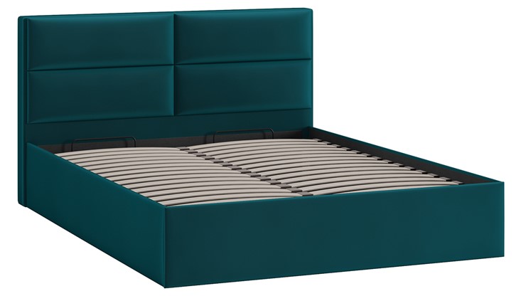 Кровать с подъемным механизмом Глосс Тип 1 (Велюр Confetti Izumrud) в Стерлитамаке - изображение 2
