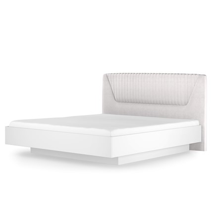 Кровать с подъемным механизмом Марсель-11 (Белый, ткань Catania white) 1400 в Стерлитамаке - изображение