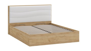 Двуспальная кровать с механизмом Миранда тип 1 (Дуб крафт золотой/Белый глянец) в Уфе - предосмотр 2