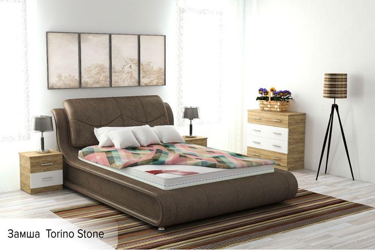 Кровать с подъемным механизмом Сицилия 160х200 (с коробом) в Уфе - изображение 7