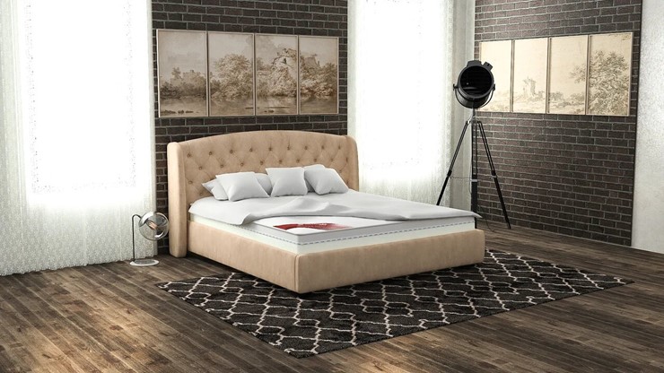 Кровать с механизмом 1.5-спальная Сильва 140х200 (с коробом) в Стерлитамаке - изображение 10