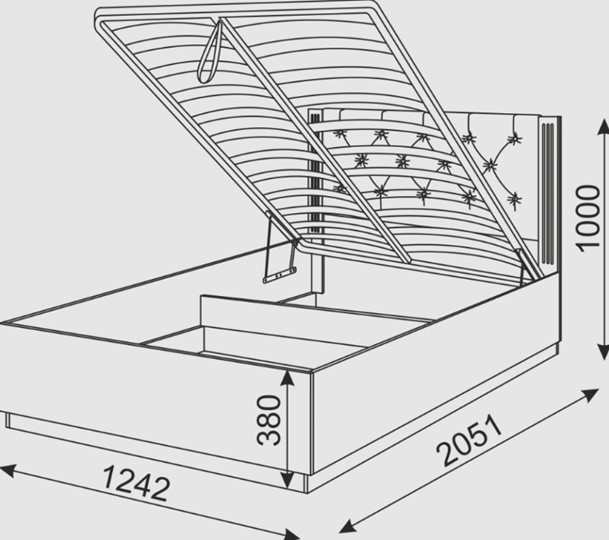 Кровать с механизмом 1-спальная Тиффани М27 в Стерлитамаке - изображение 4