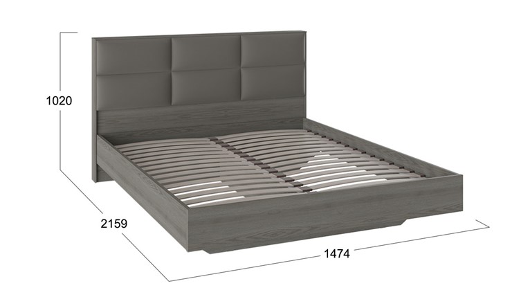 Кровать с мягким изголовьем Либерти, Хадсон/Ткань Грей СМ-297.01.003 в Стерлитамаке - изображение 1