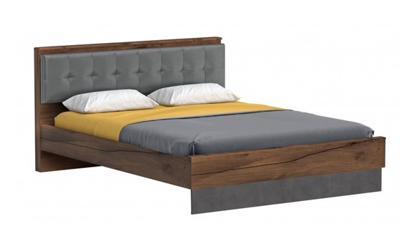Кровать с основанием Глазго 1600, Металл Бруклин/Таксония в Салавате - изображение