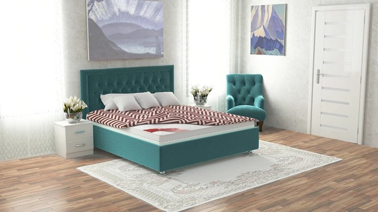 Кровать с подъемным механизмом Валенсия 140х200 (с коробом) в Уфе - изображение 6
