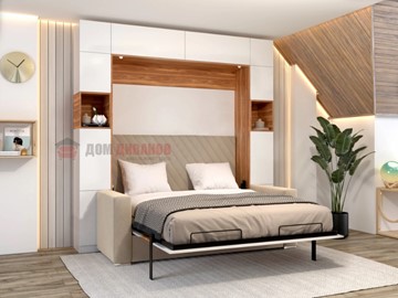 Кровать-шкаф с диваном Аделина 1400х2000 в Салавате