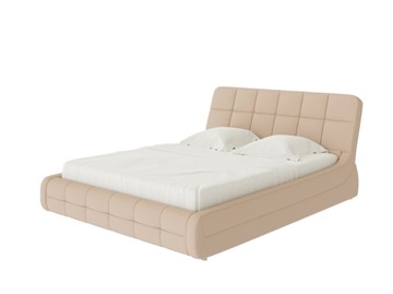 Двуспальная кровать Corso-6 140x200, Рогожка (Тетра Имбирь) в Уфе