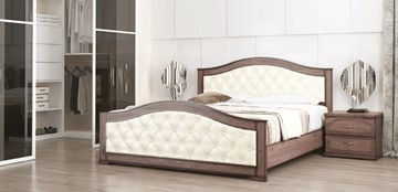 Кровать спальная Стиль 1, 160х190, кожзам, с основанием в Салавате