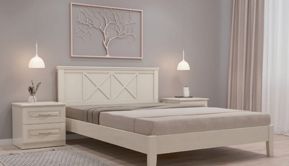 Кровать в спальню Грация-2 (Слоновая кость) 160х200 в Стерлитамаке - изображение