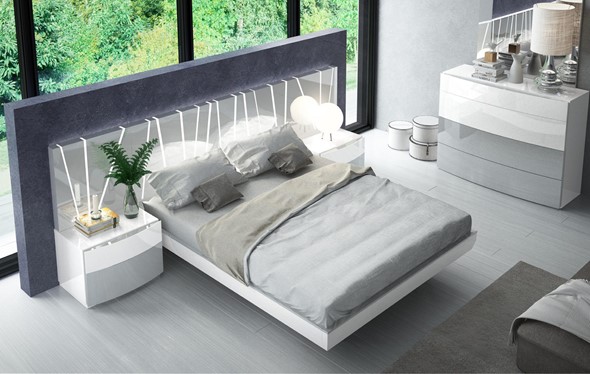 Полуторная кровать 606 VANESSA со светодиодной подсветкой (160х200) в Стерлитамаке - изображение