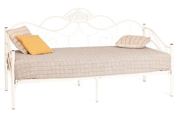 Спальная кровать Federica (mod. AT-881) дерево гевея/металл, 90*200 см (Day bed), Белый (butter white) в Стерлитамаке