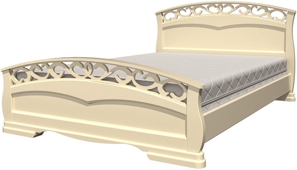 Спальная кровать Грация-1 (слоновая кость) 120х200 в Стерлитамаке - изображение